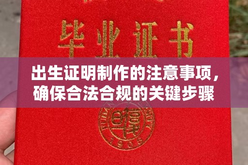 印台出生证明制作的注意事项，确保合法合规的关键步骤